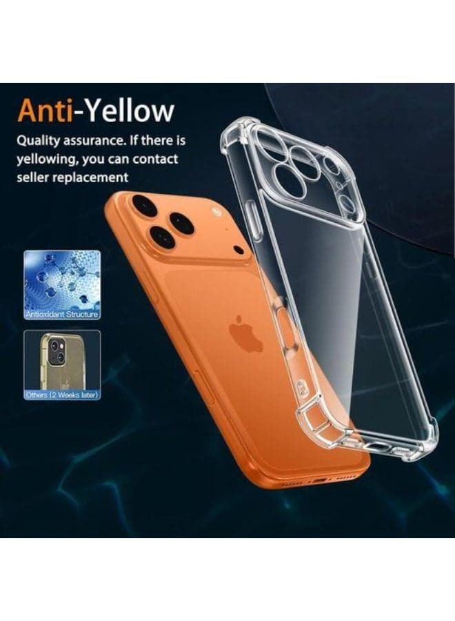 Iphone 17 Pro Anti Shock TPU FLEXIBLE Transperent Case Cases & Covers (٢)