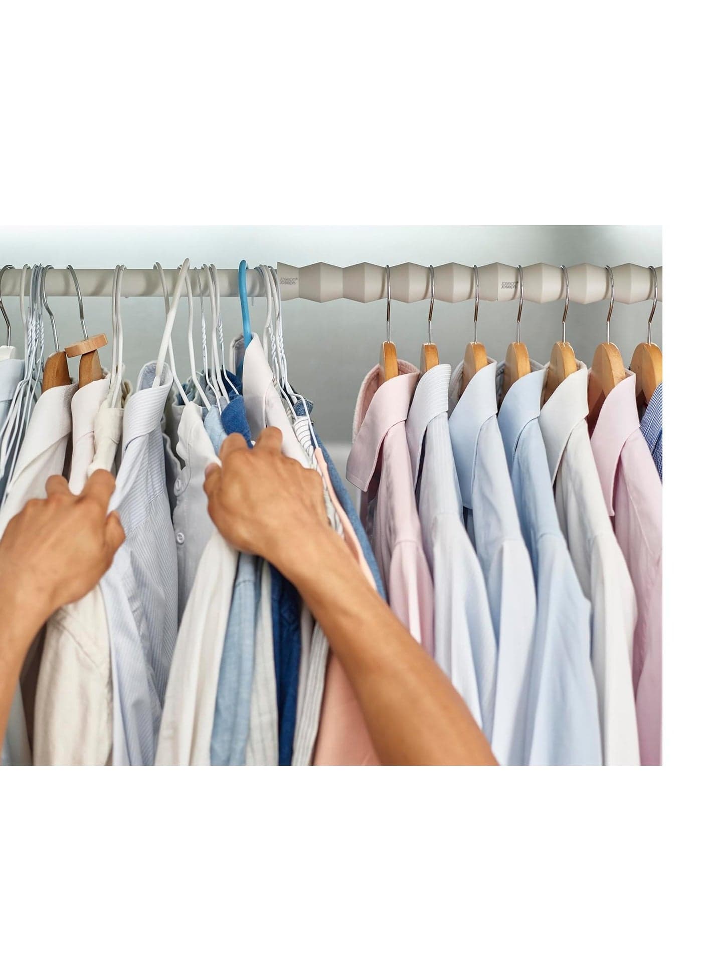 2-piece clothes hanger organizer – a space saver for your closet, helping to organize hangers and increase storage space. (٦)