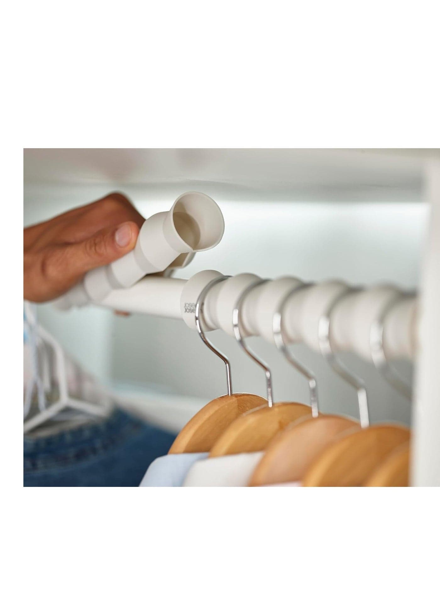 2-piece clothes hanger organizer – a space saver for your closet, helping to organize hangers and increase storage space.