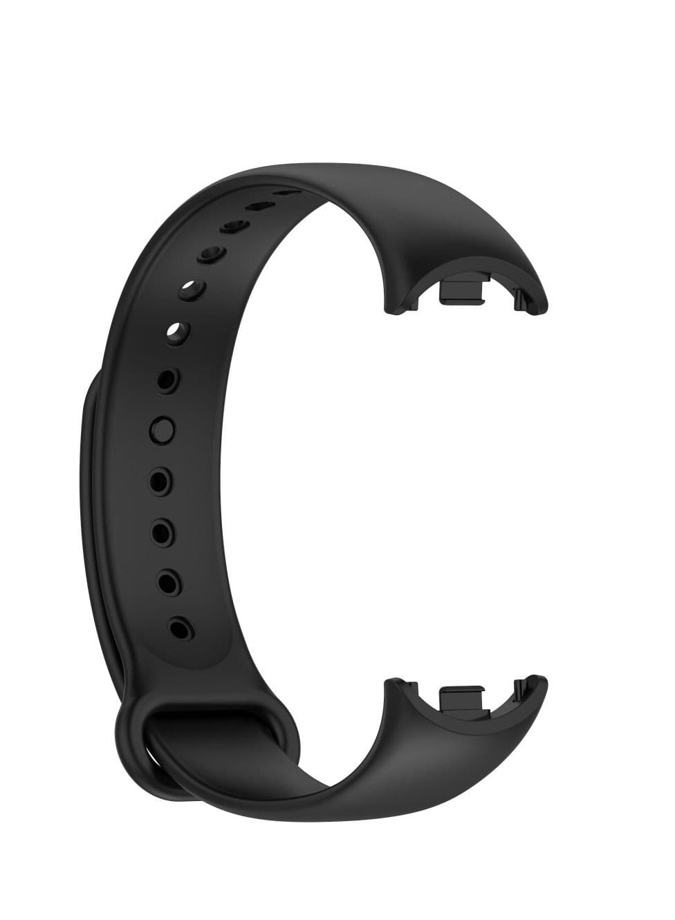 Silicone Strap For Xiaomi Mi Band 8 Sport Replacement Breathable Band For Men And Women Black