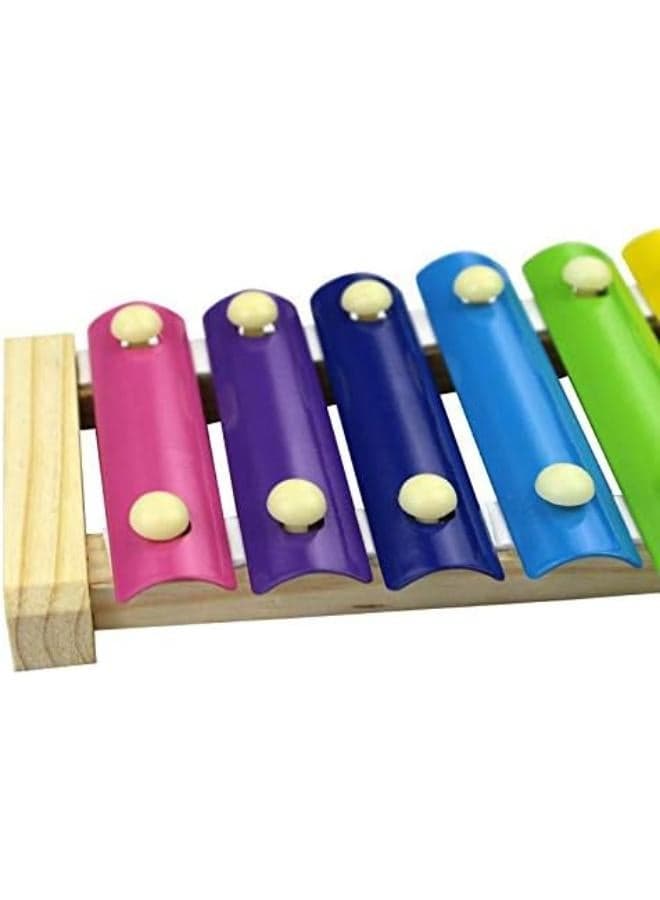 Eight-tone hand knock piano early education children wooden toys Musical Instrument Toys (٢)