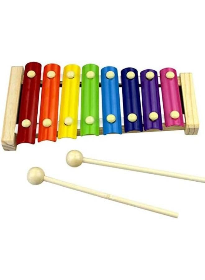 Eight-tone hand knock piano early education children wooden toys Musical Instrument Toys