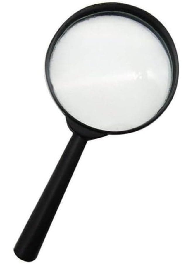 100mm Magnifying Glass with Handle – 5X Handheld Reading Magnifier for Kids & Adults, Lightweight Lens for Books, Inspection, Crafts & Repair Work Desk Accessories & Workspace Organizers