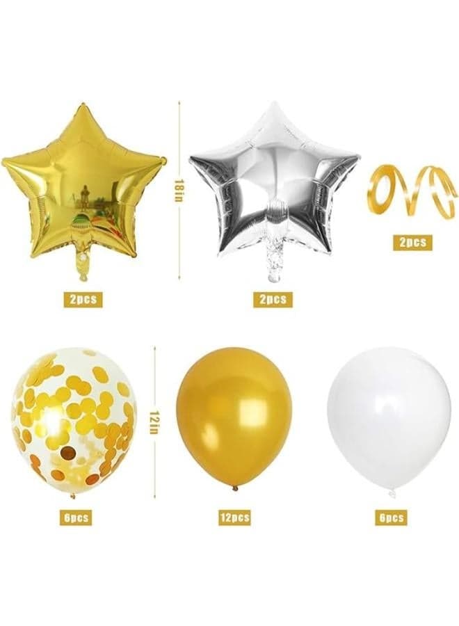 First Birthday Decorations for Girls, Birthday Decoration Kit, Rubber Balloons and Party Supplies, 1st Birthday Party Decor Set for Baby Girls, First Birthday Celebration Items (٥)