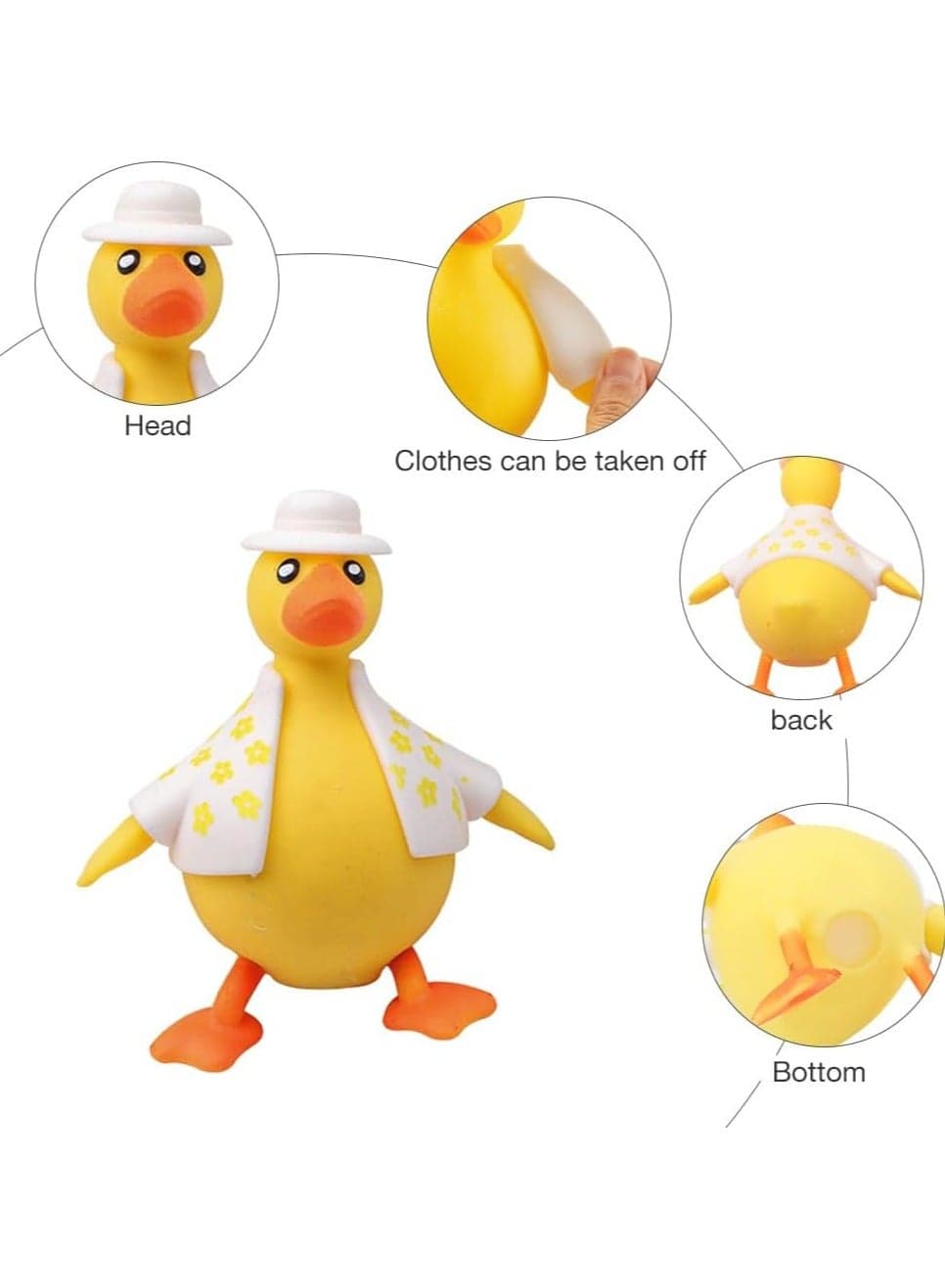 Flexible Duck Stress Relief Toy (Blue) (2)