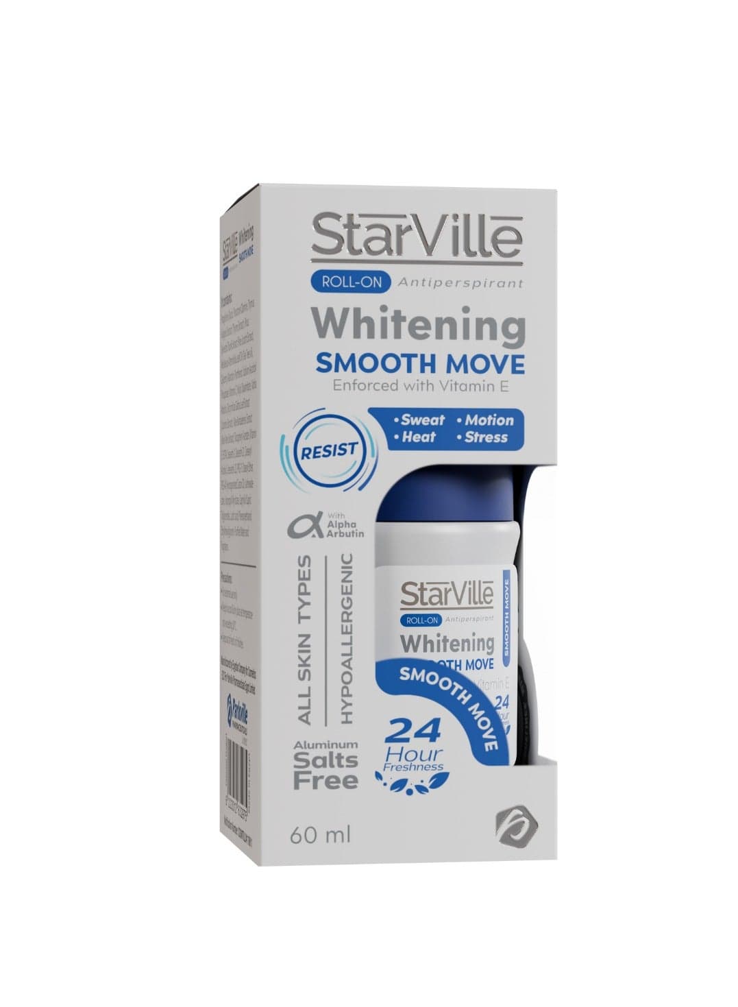 StarVille Roll-on Antiperspirant Whitening Smooth Move 60ml Deodorants & Antiperspirants