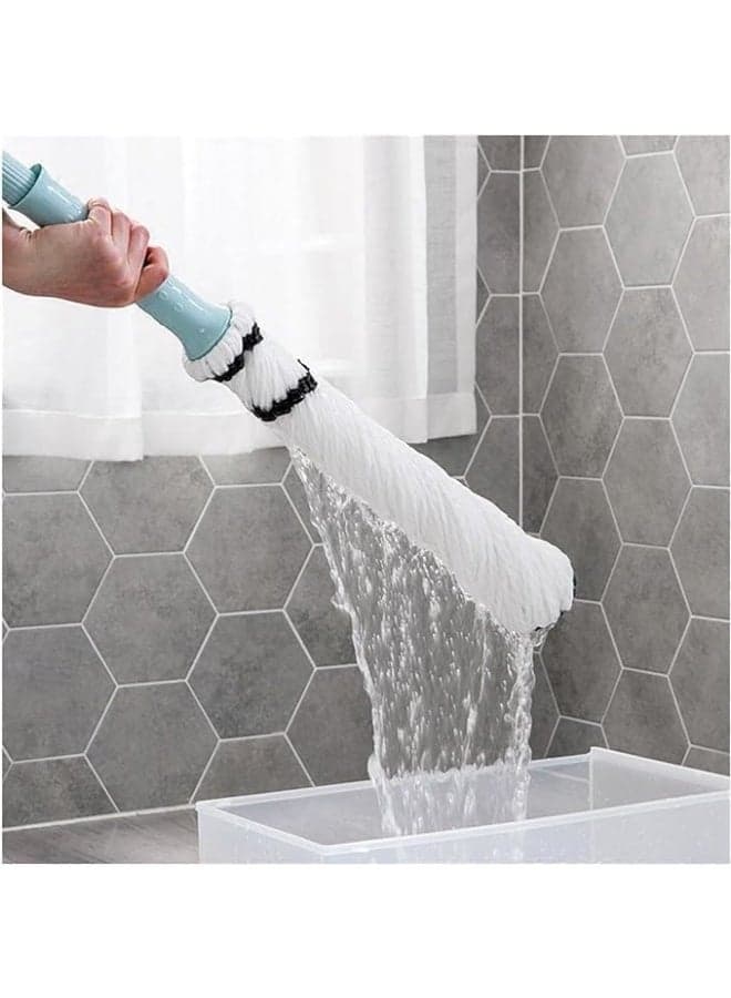 2-in-1 Self-Wringing Mop for Cleaning and Drying Floors - Ceramic Cleaning Mop - Wringing Mop Buckets (٣)