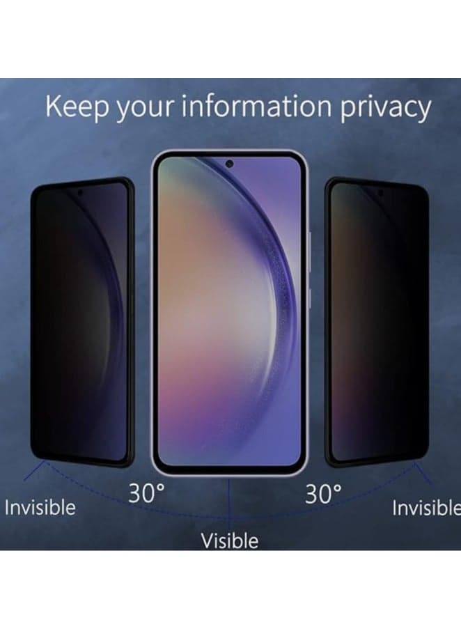 Screen Anti-Spy Tempered Glass Screen Protector for Realme C51 4G Anti-Spy Tempered Glass Film, 9H Hardness, Anti-Scratch, Privacy Screen Protector Big Edge Mobile Screen Protectors (٥)