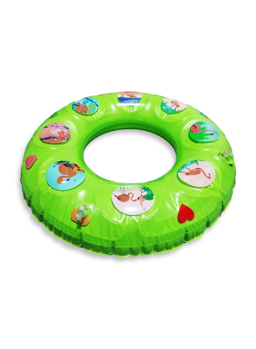 Sound Swimming Ring Inflatable Waist Float, Green Small Size " 60cm " Float Boat Fun Water Toys For Boys & Girls Pool Floats