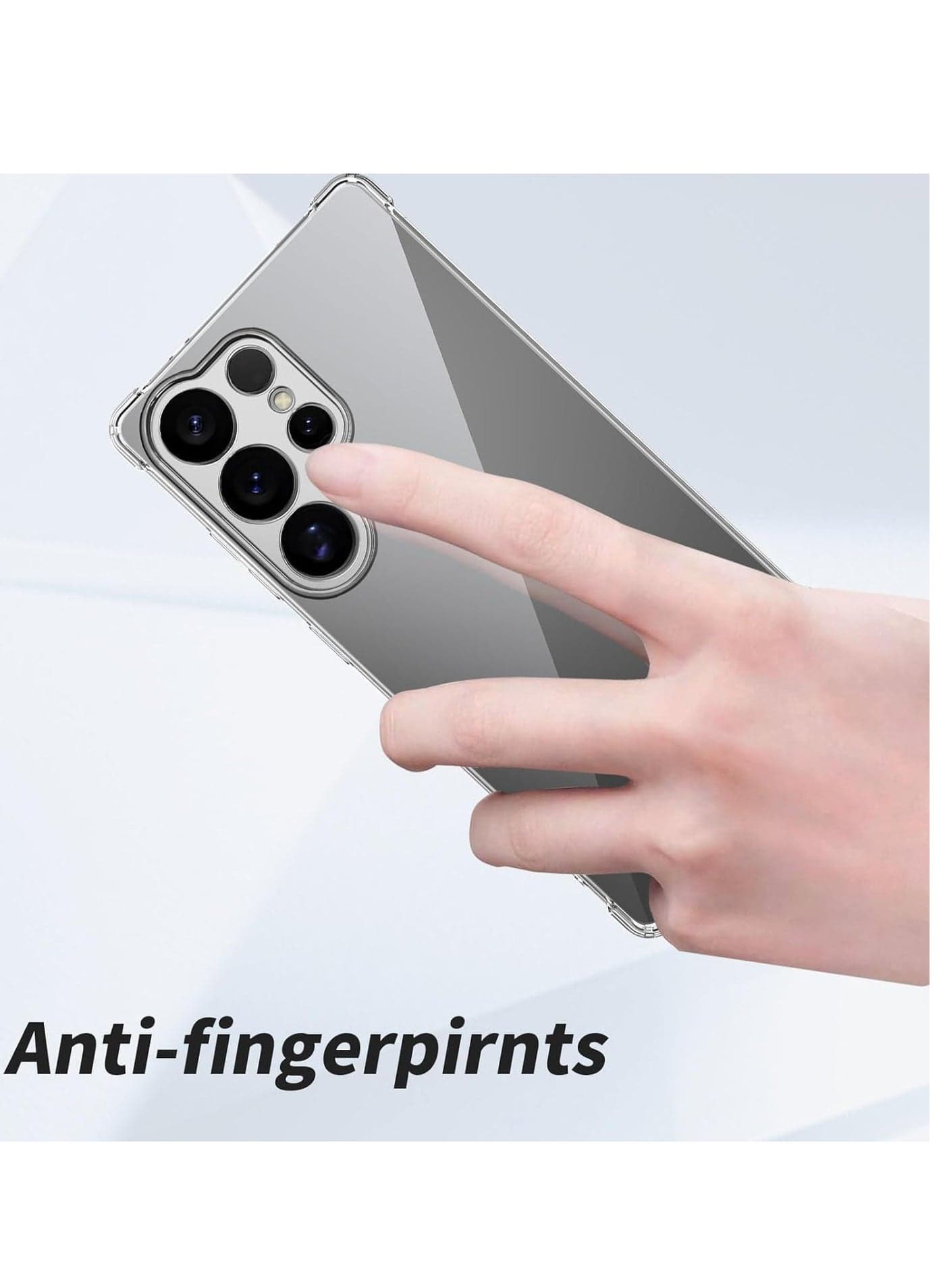 Crystal Protective Phone Case for Samsung Galaxy S25 Ultra 5G, Non-Yellow Mobile Phone Case, Shockproof Cover, Anti-Drop Case, Scratch Resistant for Samsung S25 Ultra Silicone TPU - (٧)