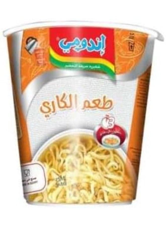Indomie Instant Noodles Cup – Curry Flavour – Quick & Easy Ready Meal – Rich Spicy Curry Taste – 60g