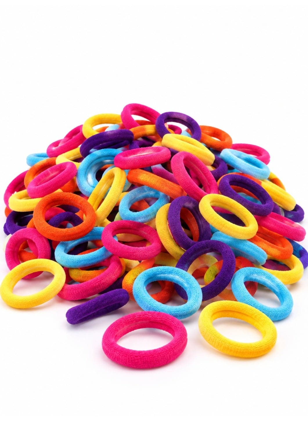 100 PCS Hair Ties, Soft Seamless Hair Bands for Thick Thin Hair, Ponytail Holders, Elastic Hair Ties for Women, Men, Girls, No Cease Nylon Hair Ties, No Damage Hair Accessories