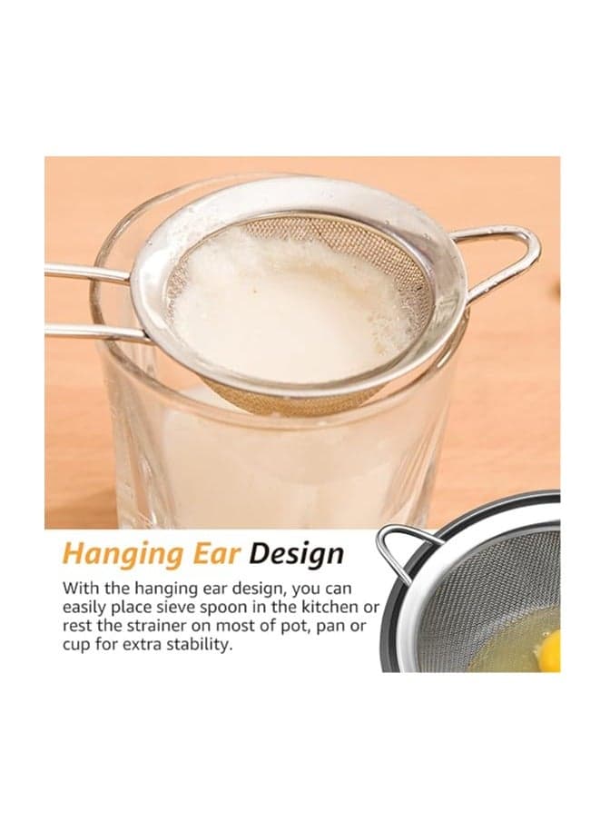 Kitchen Stainless Steel Strainers 3 Pieces Colanders & Food Strainers (٣)