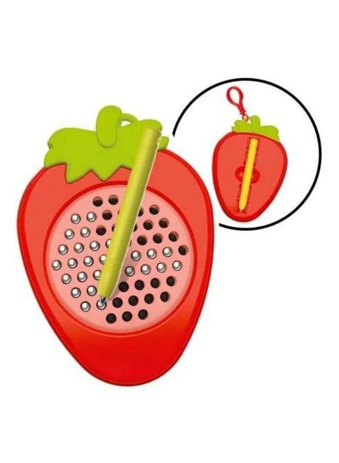 Mini magnetism toy mega creative Strawberry with medal. (2)