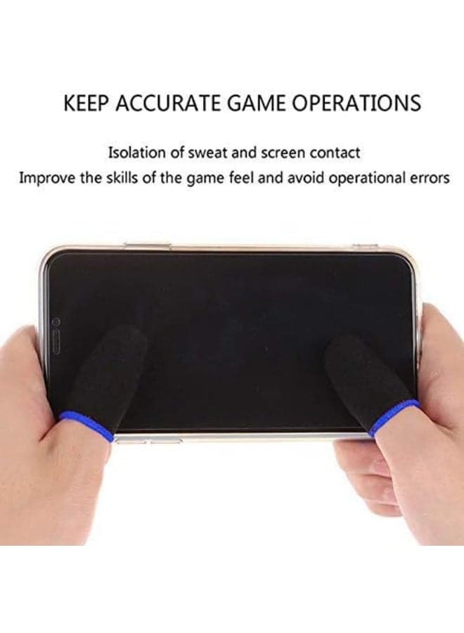 Anti-slip, sweat-absorbing thumb finger sleeves for mobile touchscreens and gaming (1 pair) PUBG Finger Sleeves Gaming Gloves (2)