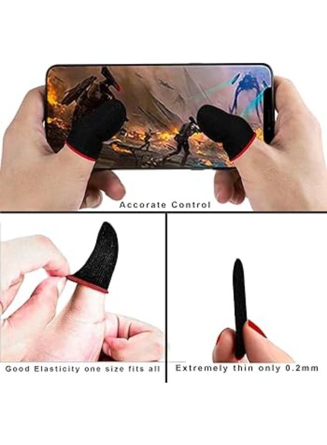 Anti-slip, sweat-absorbing thumb finger sleeves for mobile touchscreens and gaming (1 pair) PUBG Finger Sleeves Gaming Gloves (8)