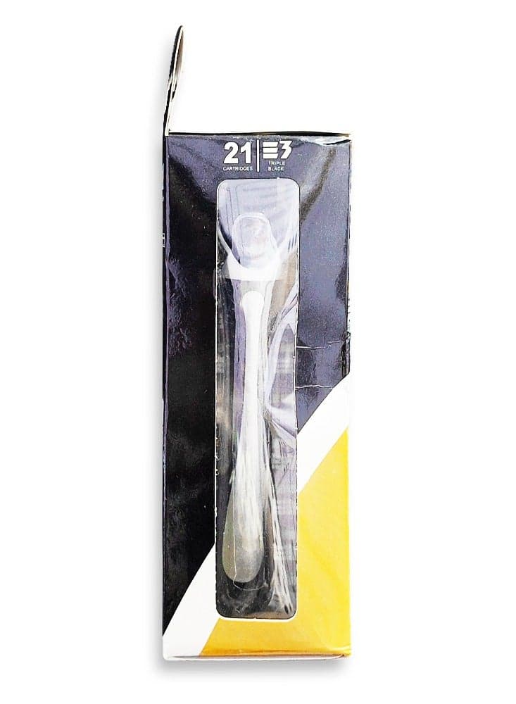 Men’s Disposable Razor Value Pack – 1 Razor Handle + 21 Refill Cartridges with 3 Precision Blades & Aloe Lubrication Strip for Smooth and Comfortable Shaving (٢)