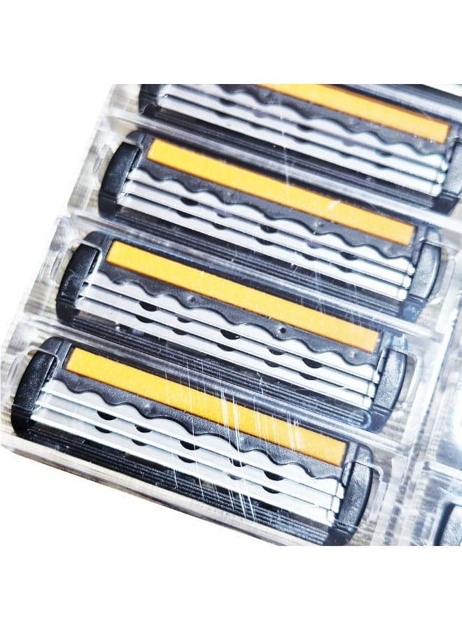 Men’s Disposable Razor Value Pack – 1 Razor Handle + 21 Refill Cartridges with 3 Precision Blades & Aloe Lubrication Strip for Smooth and Comfortable Shaving (٤)