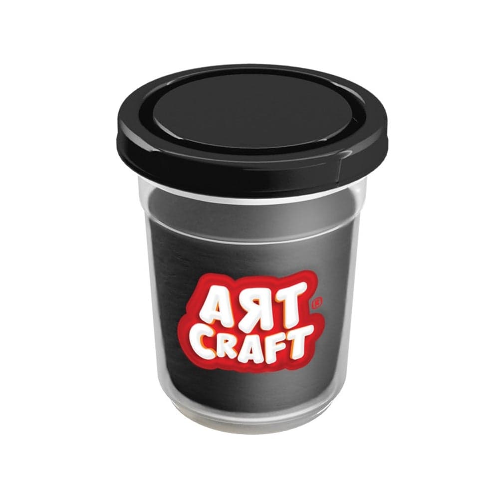 Art Craft - Single Black Dough Pot 140 gm - 3590 Clay & Dough