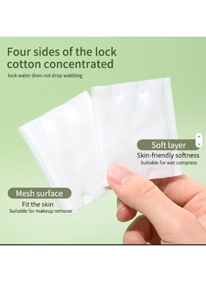 Soft Gauze Cotton Pads for Makeup Removal and Skin Care - 222 Pcs Premium Non-Woven Fiber Cotton Pads for Gentle Cleaning and Silky Touch Makeup Remover (٣)