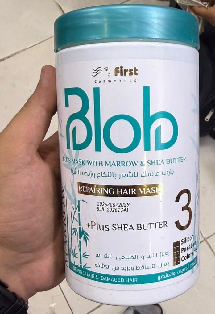 Blob Hair Mask With Marrow & Shea Butter - 1000 ML Hair & Scalp Treatments Masks (٣)