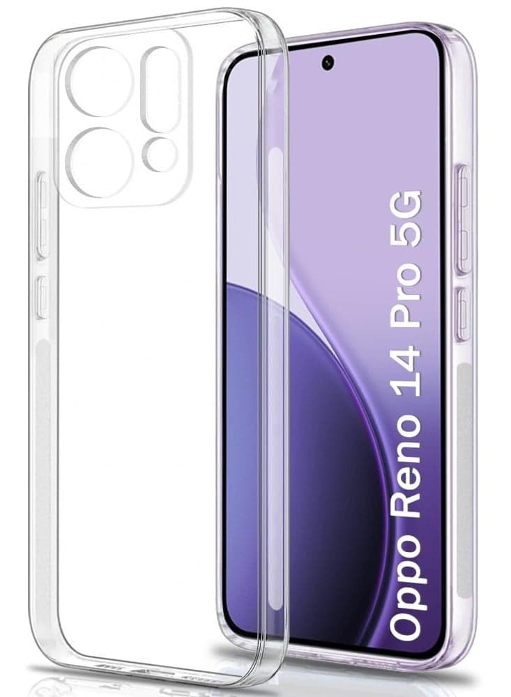 Mobile Phone Case for Oppo Reno 14 Pro 5G, Soft Protective Liquid Silicone Case, High-Quality Silicone Premium TPU Mobile Phone Case for Oppo Reno 14 Pro 5G - Clear Cases & Covers