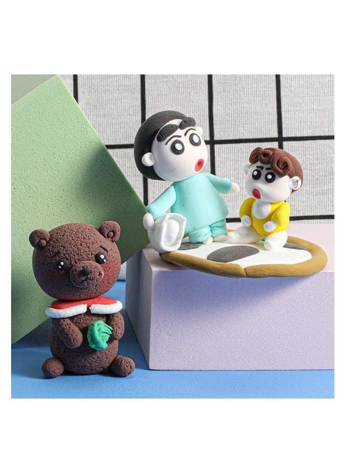 Generic 24 Colors Air Dry Modeling Clay for Kids – Soft Lightweight DIY Craft Clay with Tools – Non-Toxic Colorful Dough for Sensory & Educational Play, Art Projects & Gifts for Boys & Girls (8)
