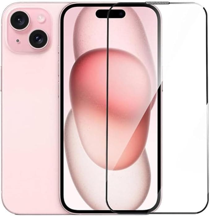 screen protector for iPhone 15 Plus tempered glass screen protector hardness anti fingerprint scratch resistance full glue anti shatter glass Protector (iPhone 15 Plus, ) Mobile Screen Protectors