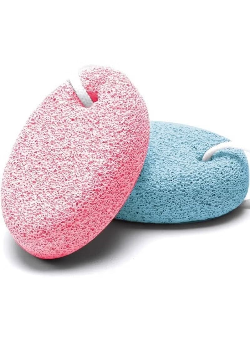 Pumice Stone for Feet – Natural Callus Remover and Foot Scrubber, Exfoliating Stone for Hard, Dry, and Dead Skin on Heels, Hands & Body – Reusable Foot Care Tool (Pack of 1, Multicolor) Buffer Stones