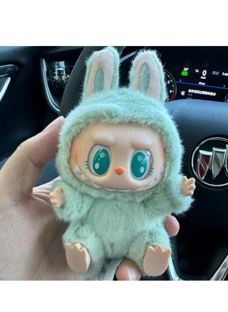 Labubu Second-Generation Sit-Down Party Series 17Cm Fun Plush Vinyl Blind Box(Trend): Color Prediction Baby Dolls (٤)