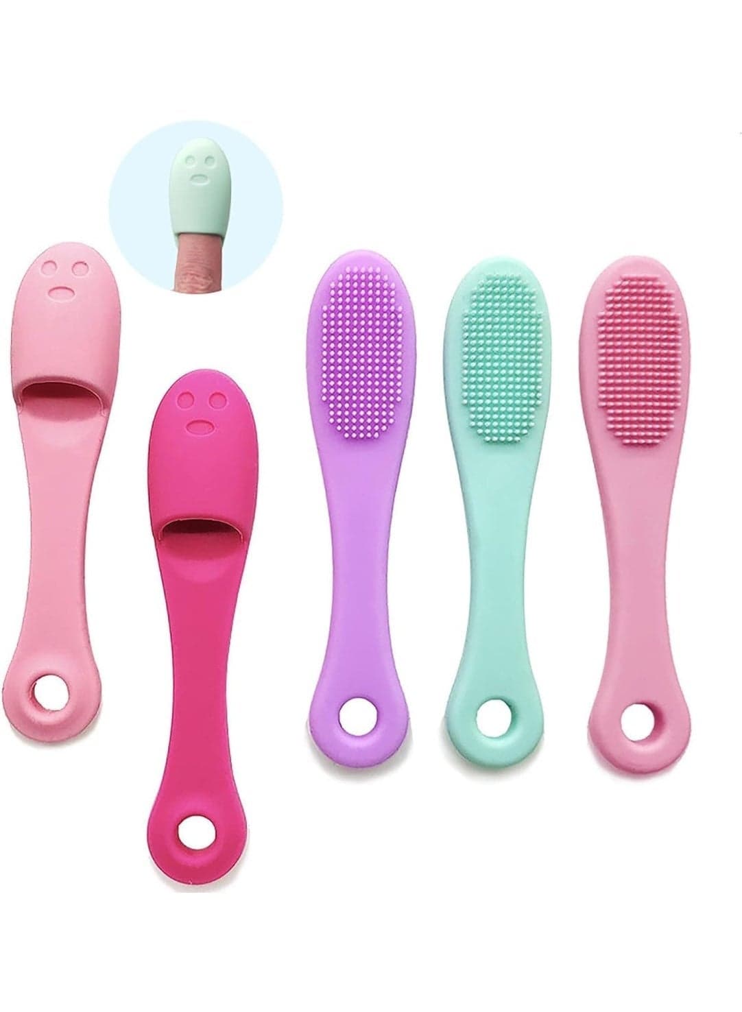 Manual Facial Cleansing Brush – Multicolor | Gentle & Deep Skin Cleaning