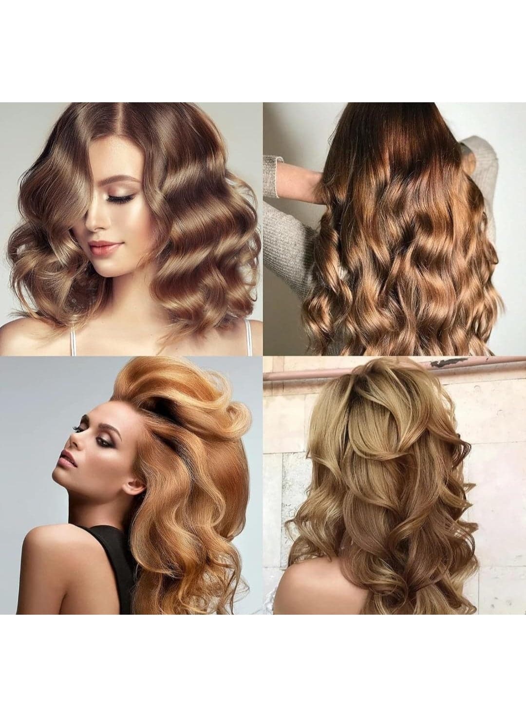 Hair Rollers, 10 Pcs Plastic Snap on Hair Rollers Curlers for Hairdressing Styling Hair Salo (٤)