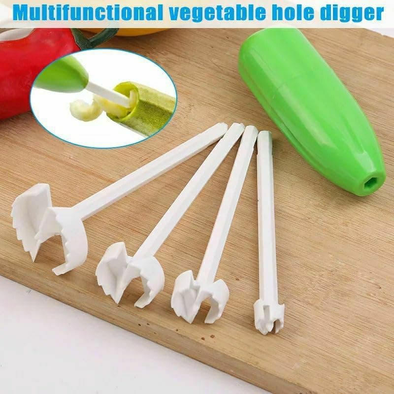 Multi-Use Plastic Manual Cutting Tools Set for Vegetables and Fruits - Multiple Sizes Kitchen Utensils & Gadgets (٥)