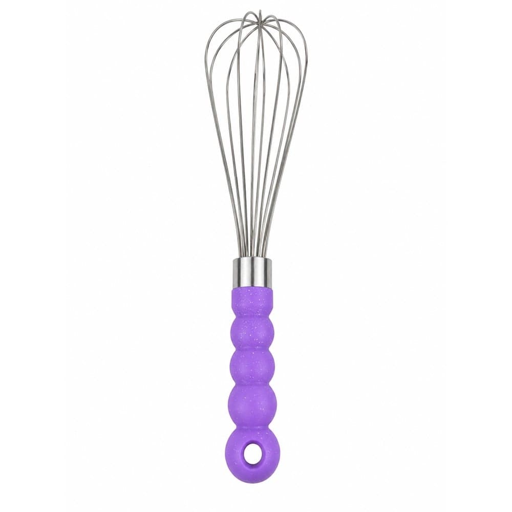 Stainless Steel Balloon Whisk with Ergonomic Handle - Purple - 1565