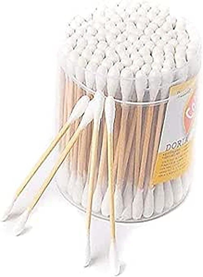 Wooden Bamboo Sticks Cotton Bud Cotton Balls & Swabs