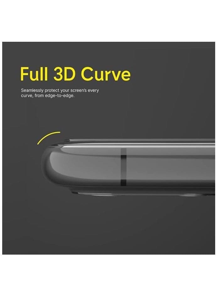 Ultra HD Glass Anti Shock Screen Protection with Black Frame For Apple iPhone 15 6.1 Inch Mobile Screen Protectors (٤)