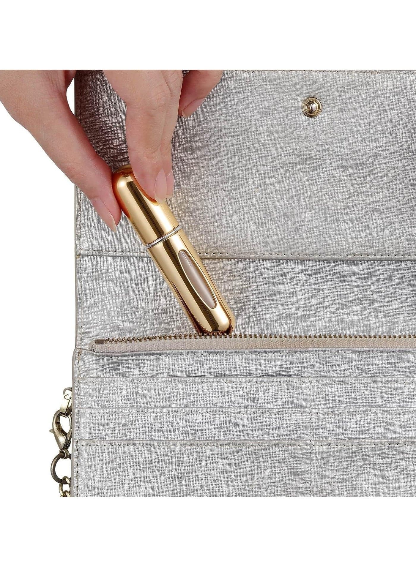 Portable Mini Refillable Perfume Atomizer Bottle Atomizer Travel Size Spray Bottles Accessories Portable Mini Travel Decant Sprayer Refiller Bottle_Multicolor (Pack of 2) (٧)
