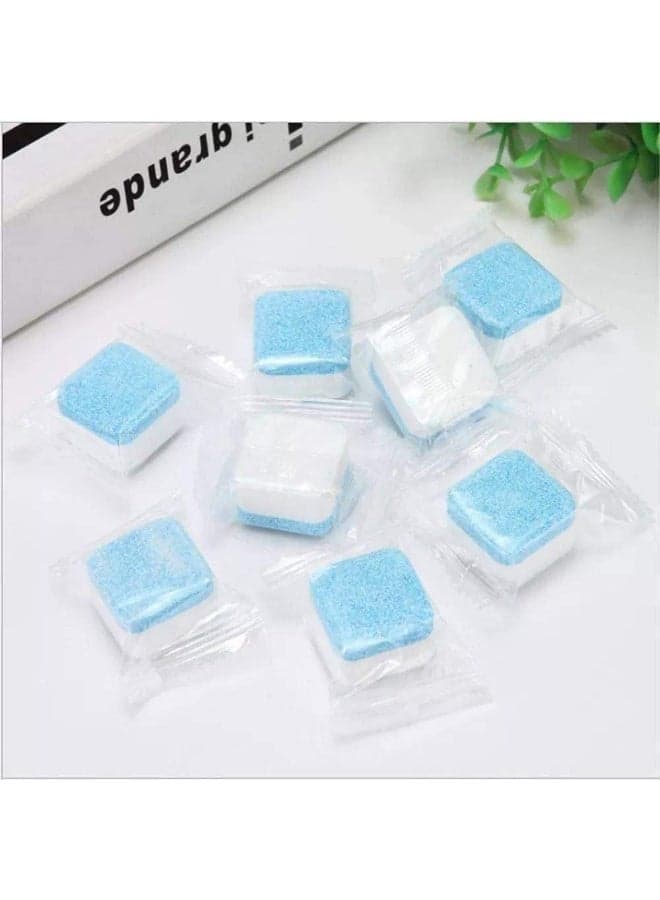 12-Pack Deep Cleaning Washing Machine Effervescent Tablets (Descaling & Odor Removing Drum Cleaner) Kitchen Cleaners (٢)
