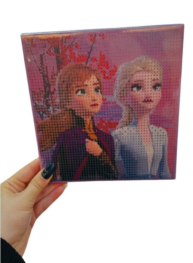 Diamond Painting Kit for Kids Develop Focus Skills and Patience, Improve Visual Coordination 20 X 20 cm (Frozen) Drawing & Painting Supplies
