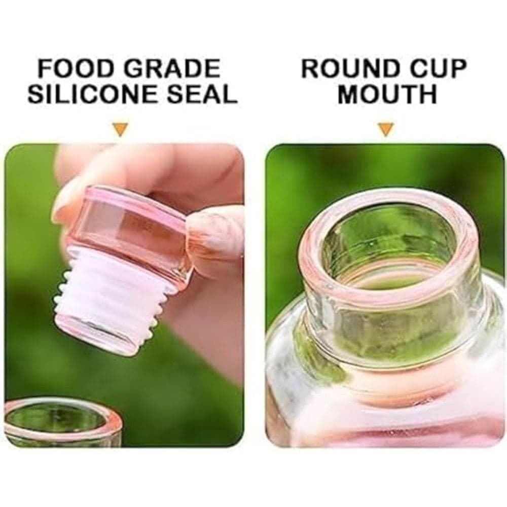 500ml Water Bottle with Reusable Time Tags Plastic Outdoor Sports Drink Bottl... (٥)