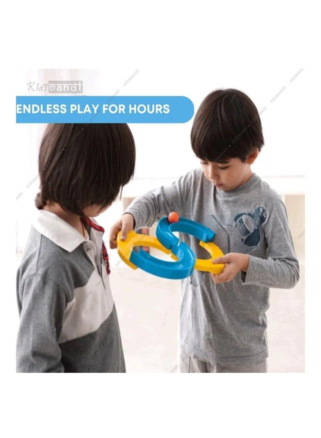 Figure-eight balance track game with two moving balls – a game for developing balance, hand-eye coordination, and fine motor skills – ergonomic, multi-colored design – a skill and concentration game Basic & Life Skills Toys (٥)