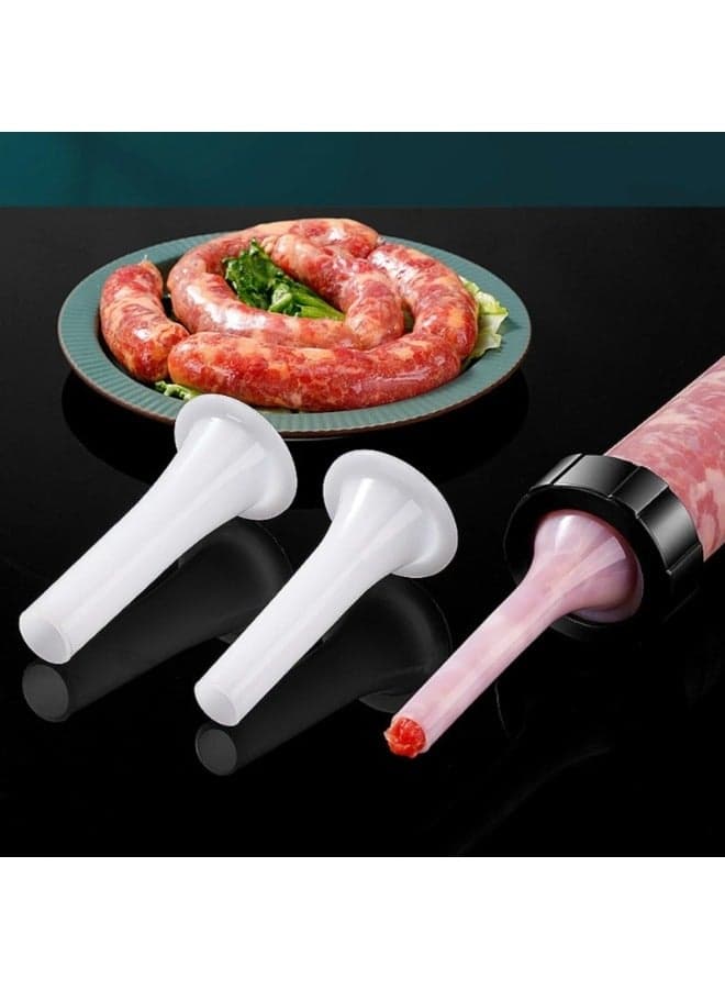 1pc manual sausage maker with 3 funnel nozzles Meat & Poultry Tools (٣)