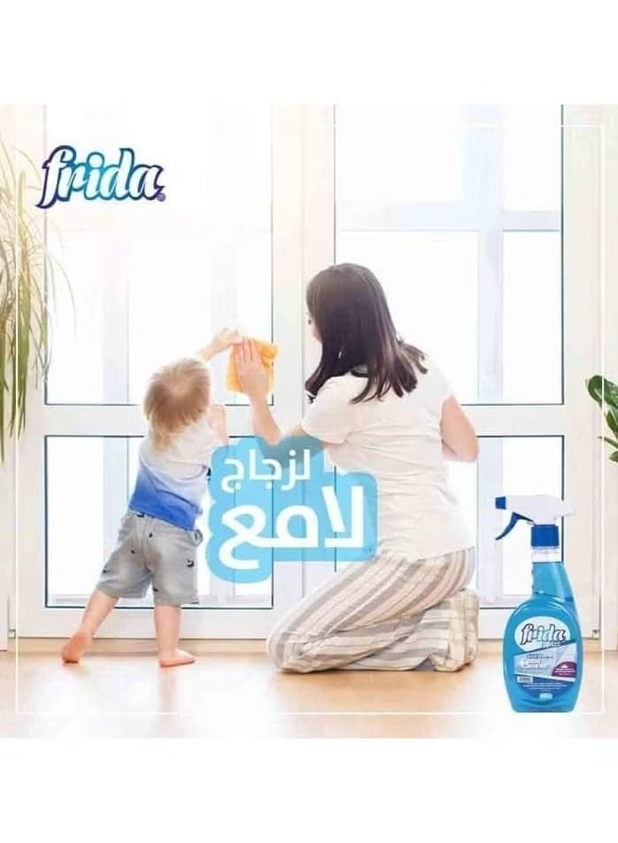 Frida Glass Cleaner 2 Of Pack - 1200 Ml Household Glass Cleaners (٦)
