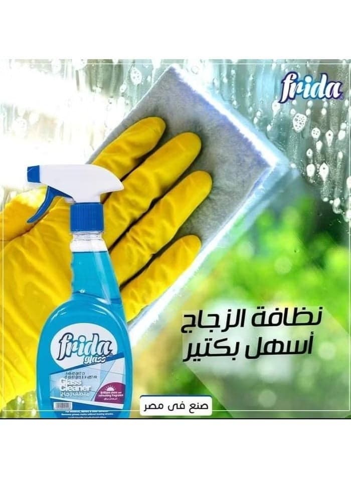Frida Glass Cleaner 2 Of Pack - 1200 Ml Household Glass Cleaners (٤)