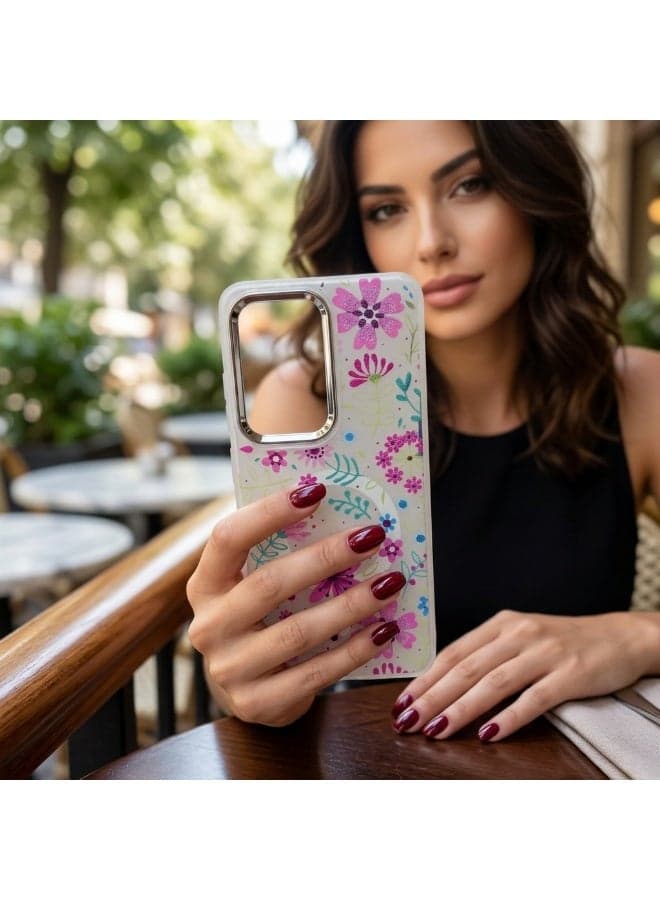 A Touch of Spring Silicone Back Cover Compatible With Oppo A5 2025 A distinctive choice for lovers of life. (2)