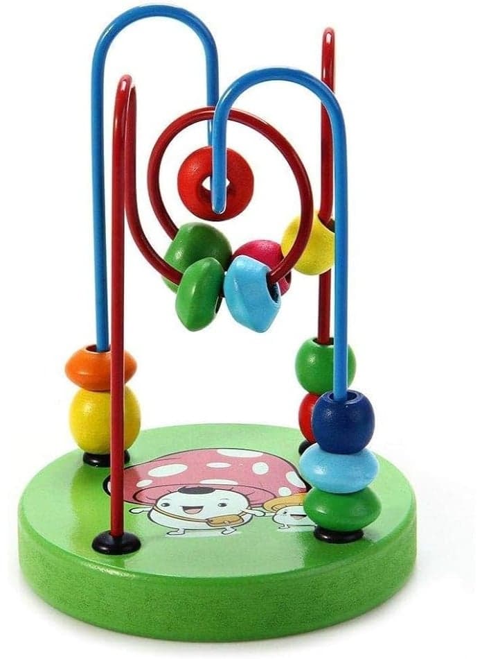 Kids Bead Maze Toy – Colorful Small Beads Activity Toy for Children, Fine Motor Skills and Hand-Eye Coordination Learning Toy Mathematics & Counting