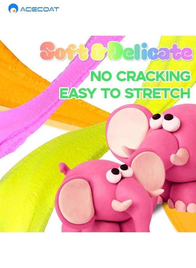 Air Dry Clay For Kids -32 Colors Molding Clay Kit, Safe & Non-Toxic, Kids Diy Model Art & Crafts Toys For Boys & Girls 3-12 Years Old (5)