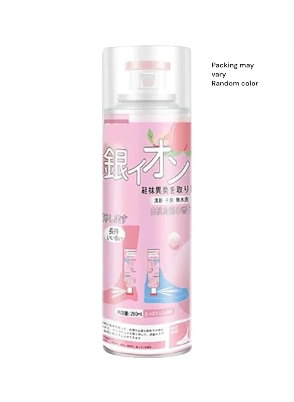 Shoe and sock deodorizing spray, antibacterial, gentle formula, inverted spray design, fast odor removal, random color, 1 piece Women's Shoe Care & Accessories