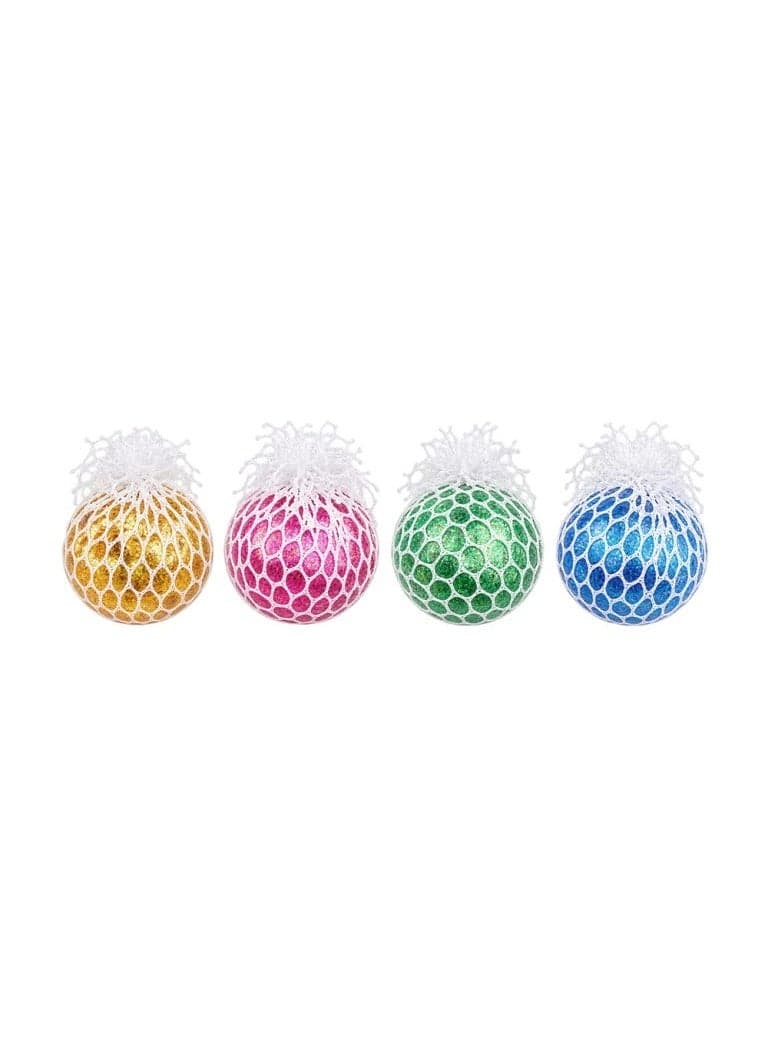 Mesh Squeeze Squishy Stress Ball - One Random Piece (Assorted Colors) Squishy Toys