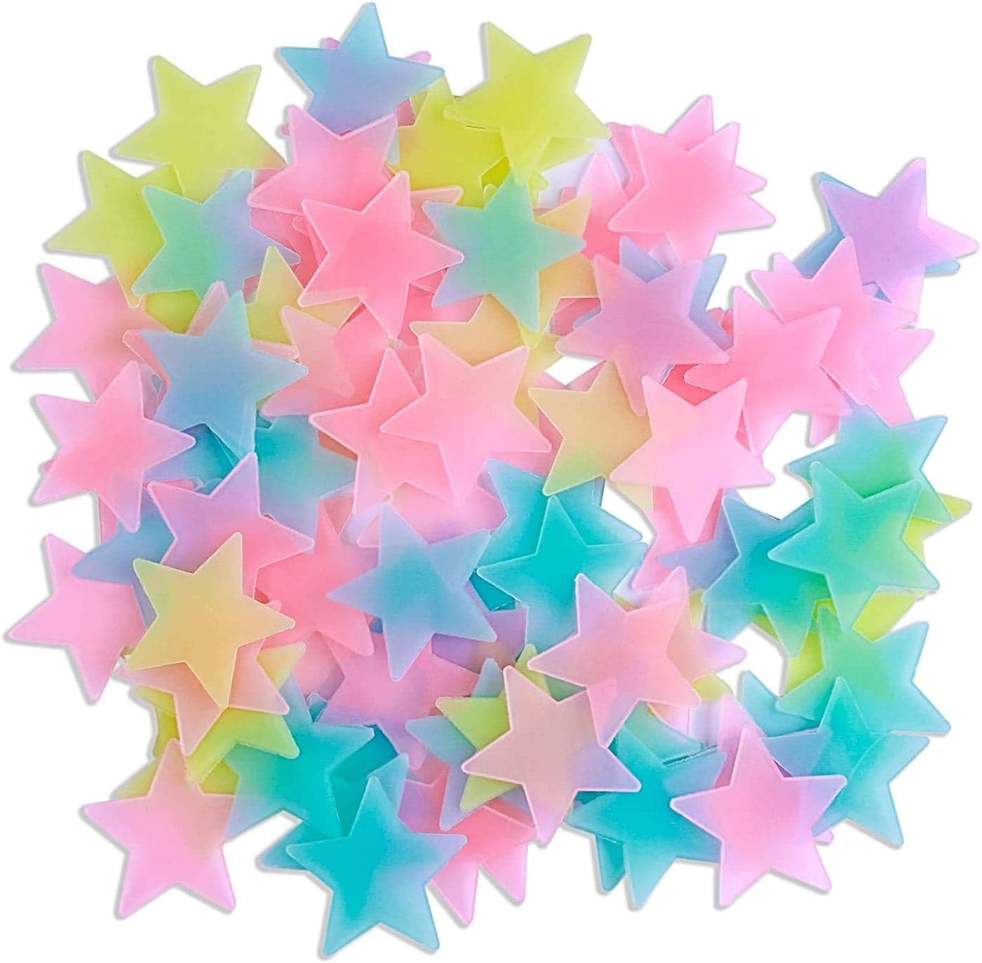 (Blue) In The Dark Luminous Stars Fluorescent Noctilucent Plastic Wall Stickers Murals Decals for Home Art Decor Ceiling Wall Decorate Kids Babys Bedroom Room Decorations Nursery Wall Decor